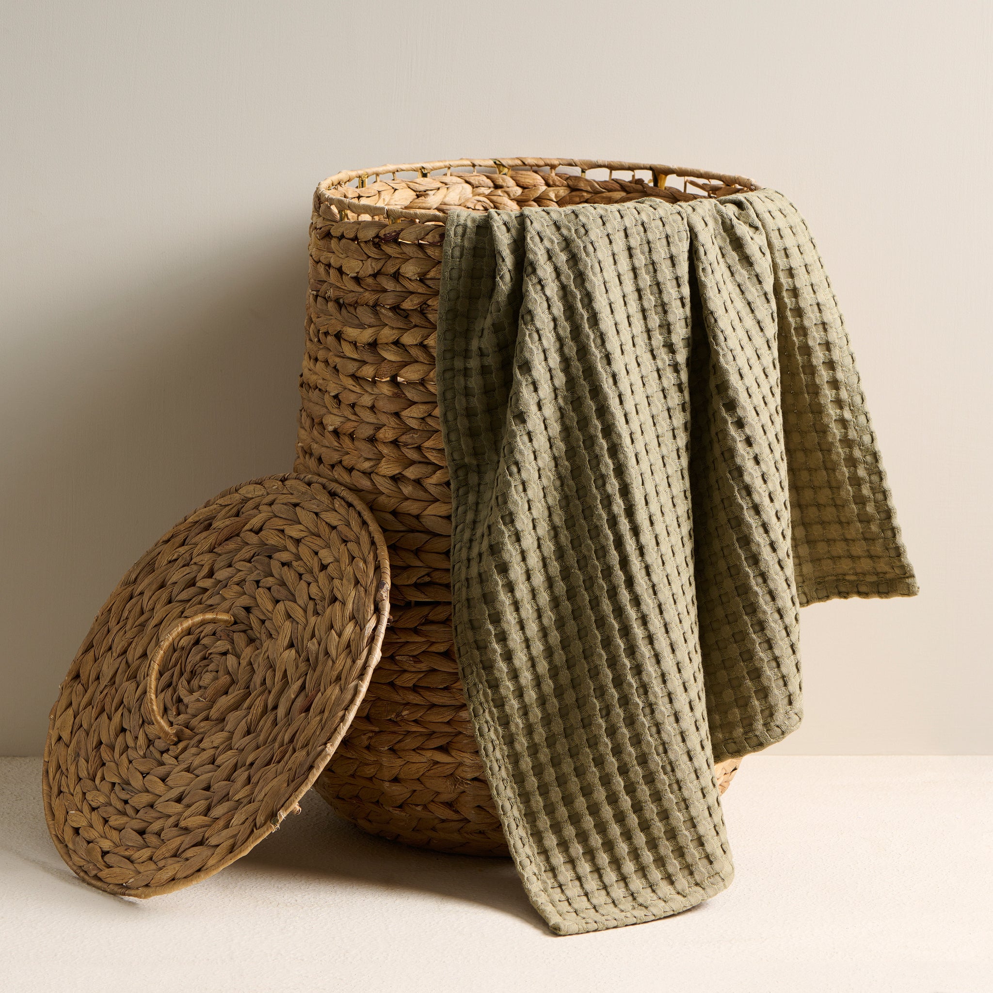 Beehive Cotton Bamboo Waffle Towel