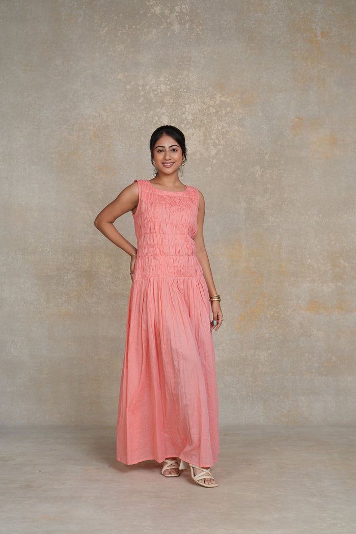 Peach Mul Cotton Glenn Dress