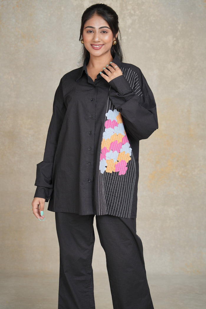 Black Cotton Poplin Noir Set