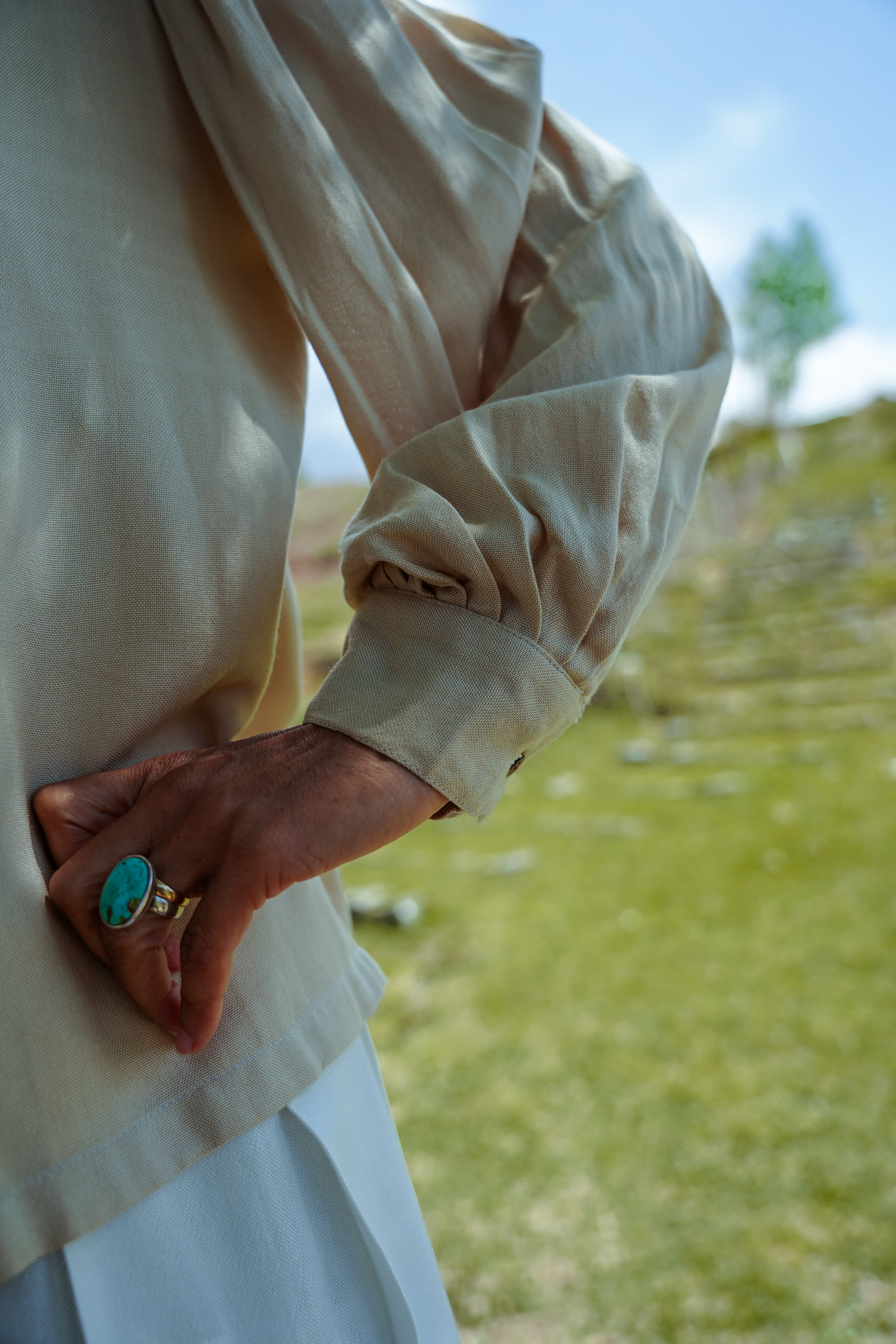 Lotus Silk Victorian Shirt
