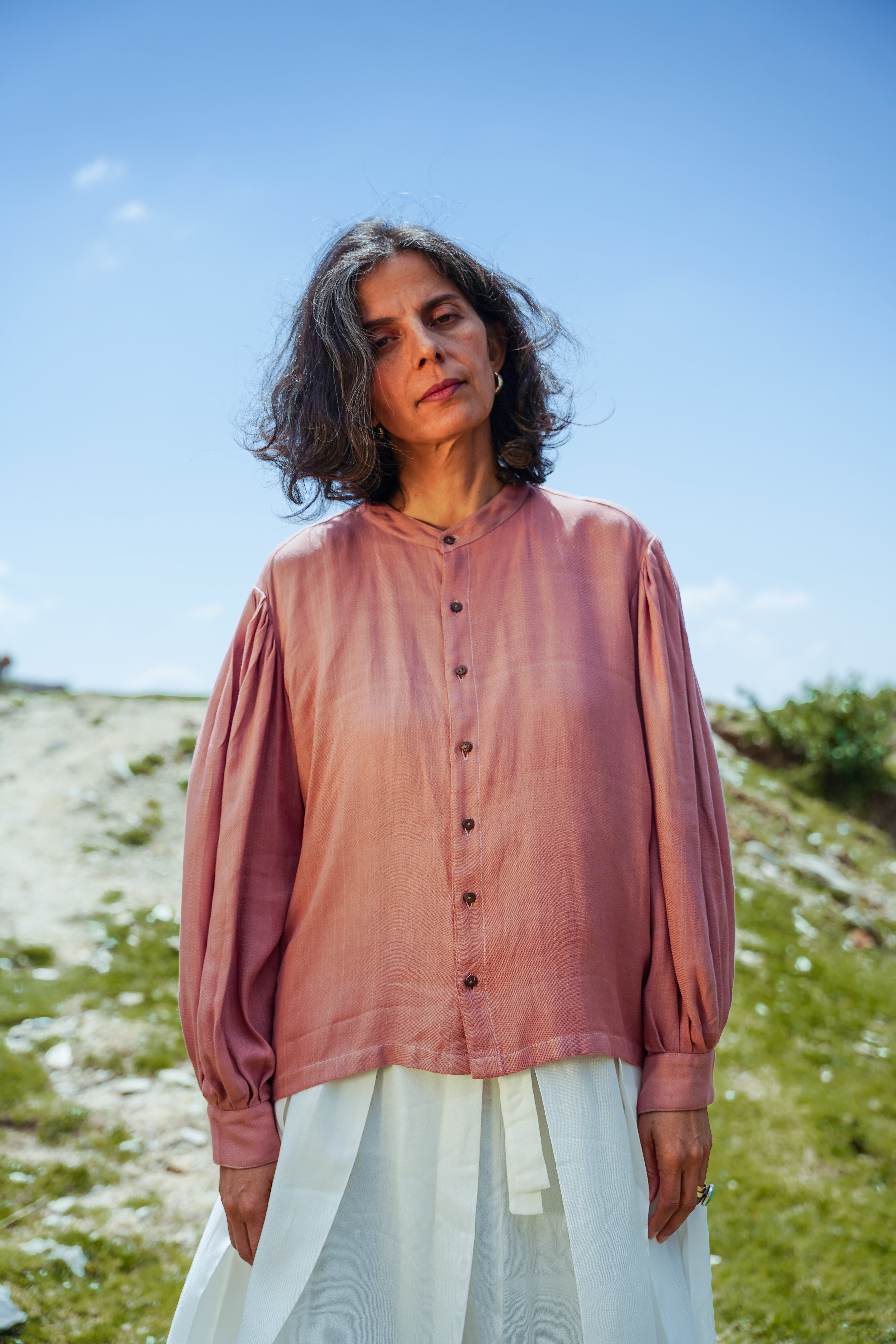 Lotus Silk Victorian Shirt