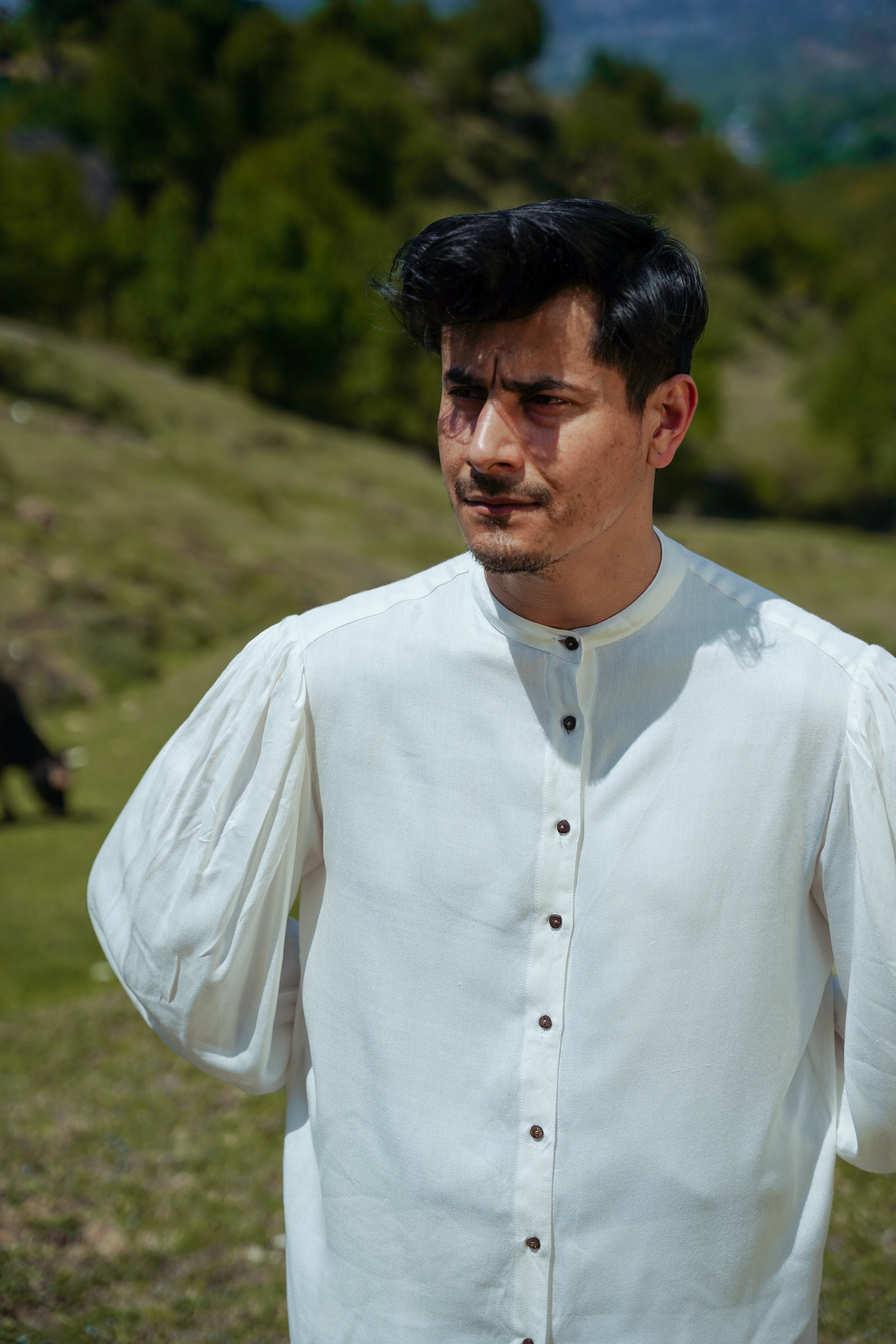 Lotus Silk Victorian Shirt