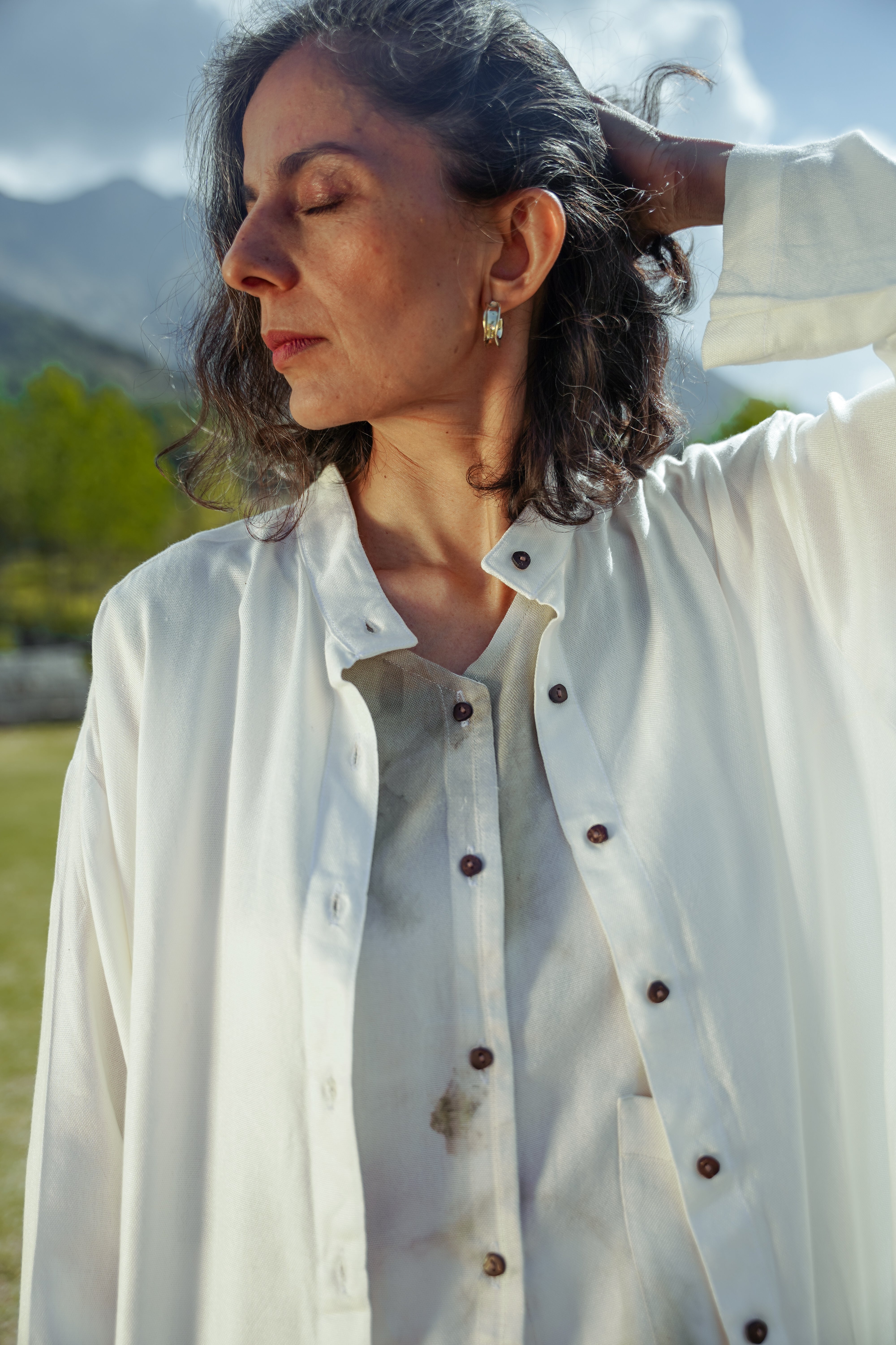 Lotus Silk Kurta Shirt