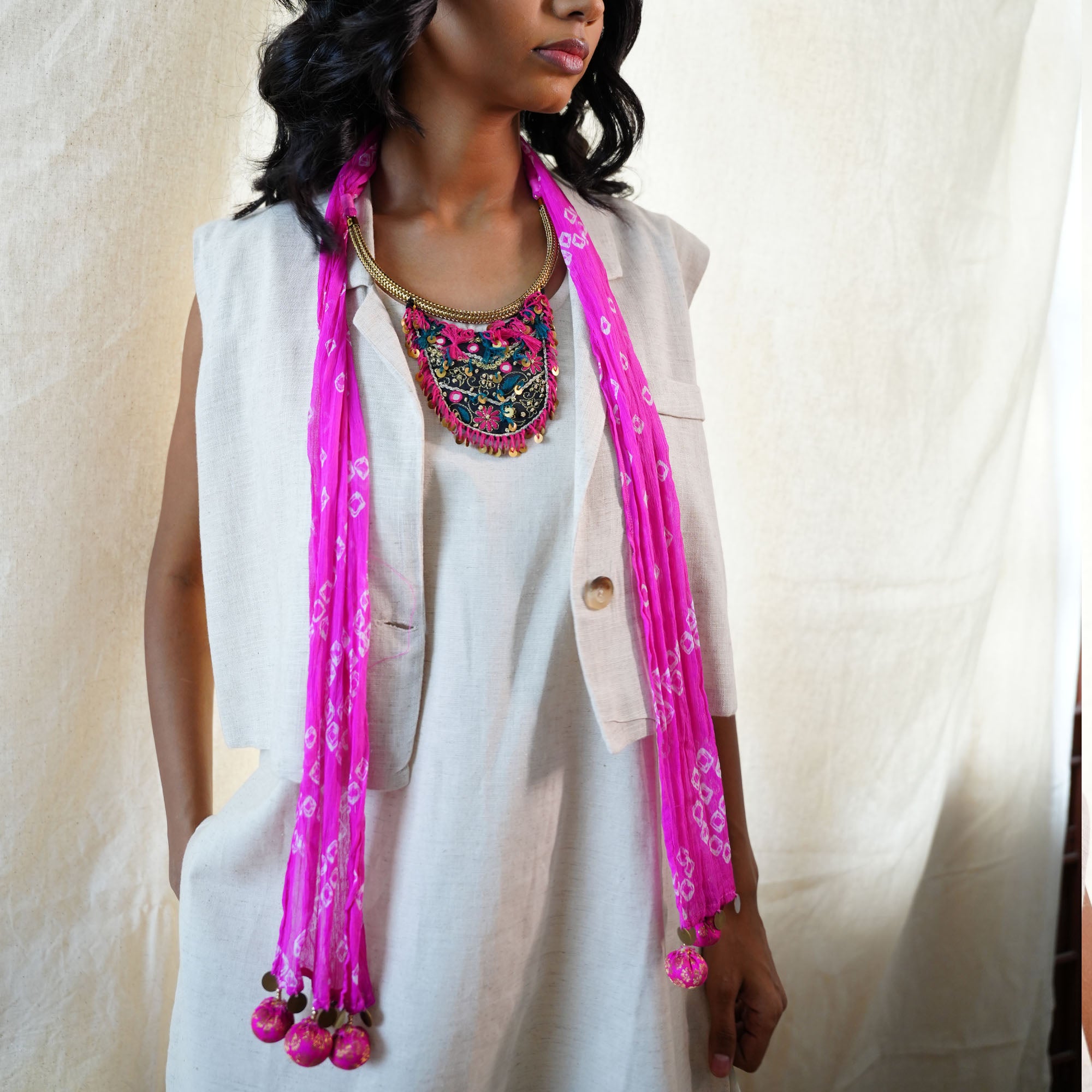 Gulnaar Scarf Necklace
