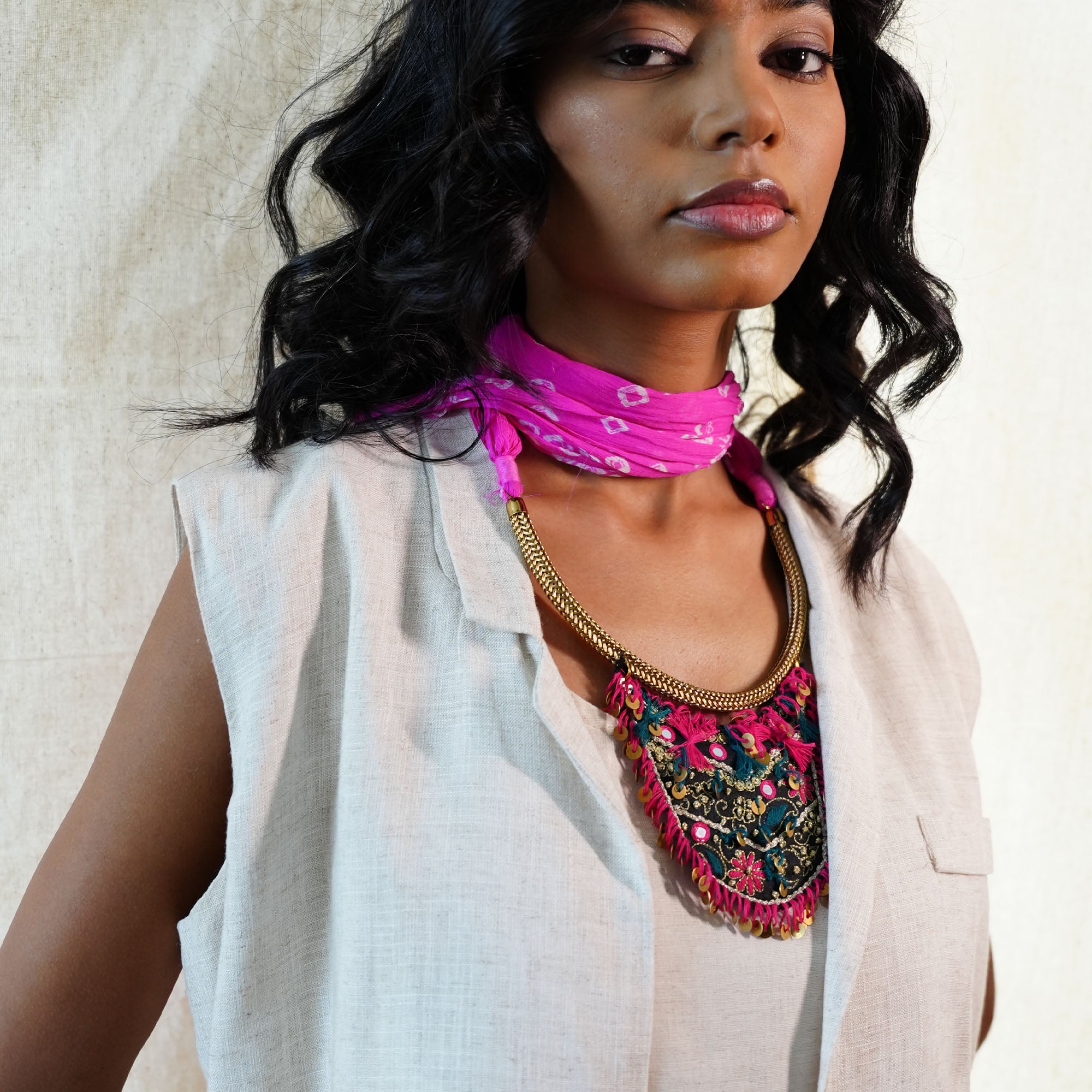 Gulnaar Scarf Necklace