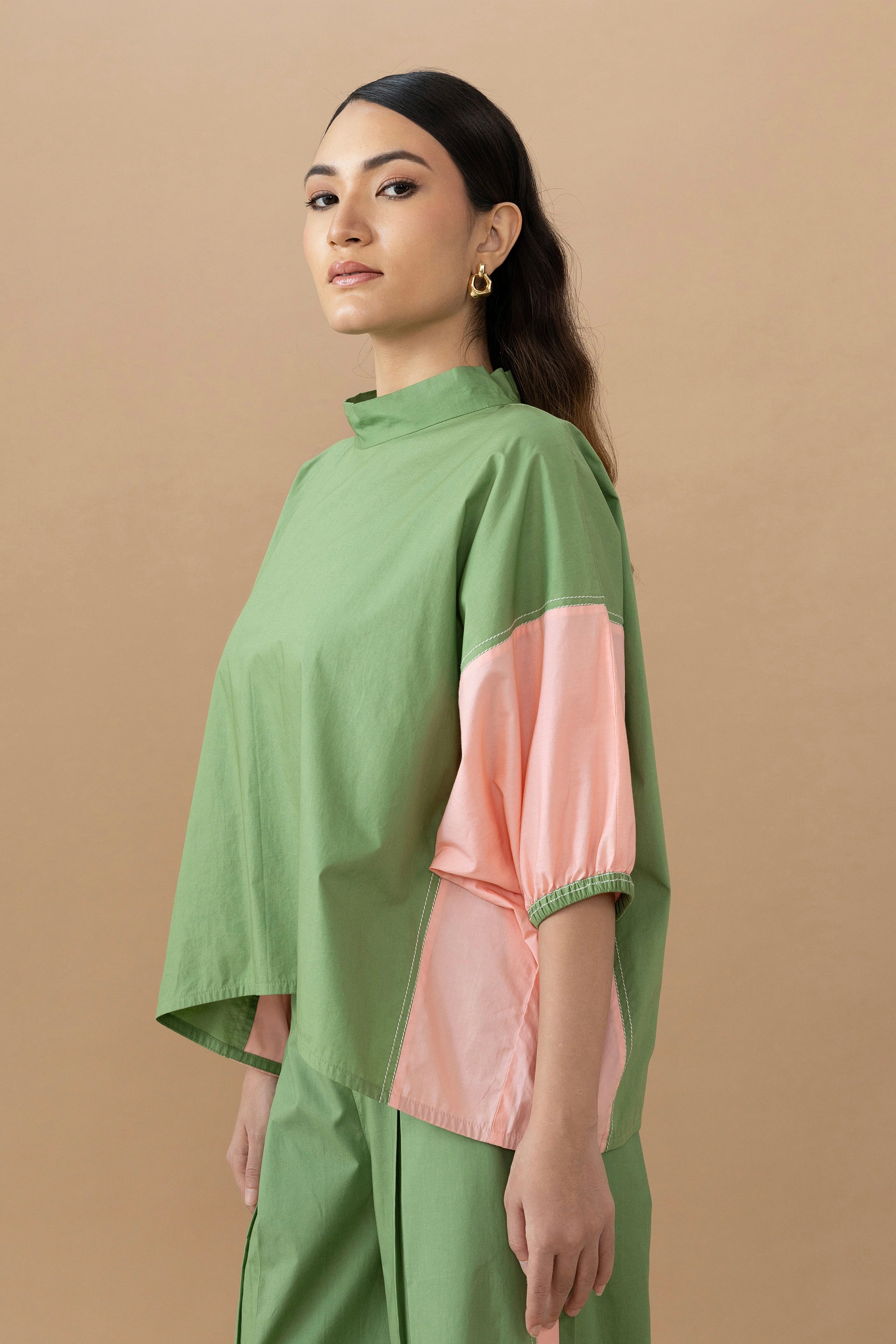 Gina Top - Olive + Quartz