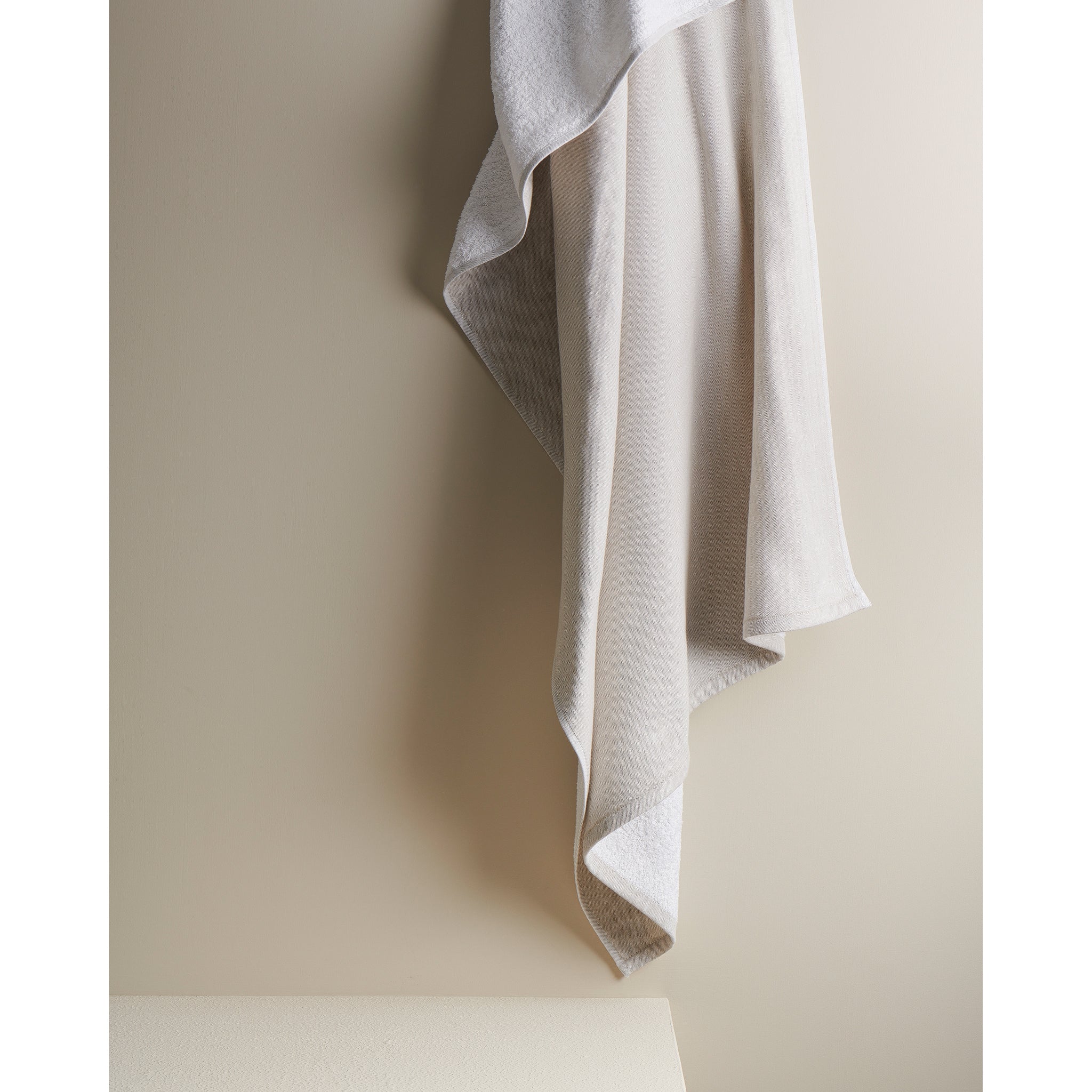 Earth Stucco Cotton Bamboo Hammam Terry XL Bath Towel