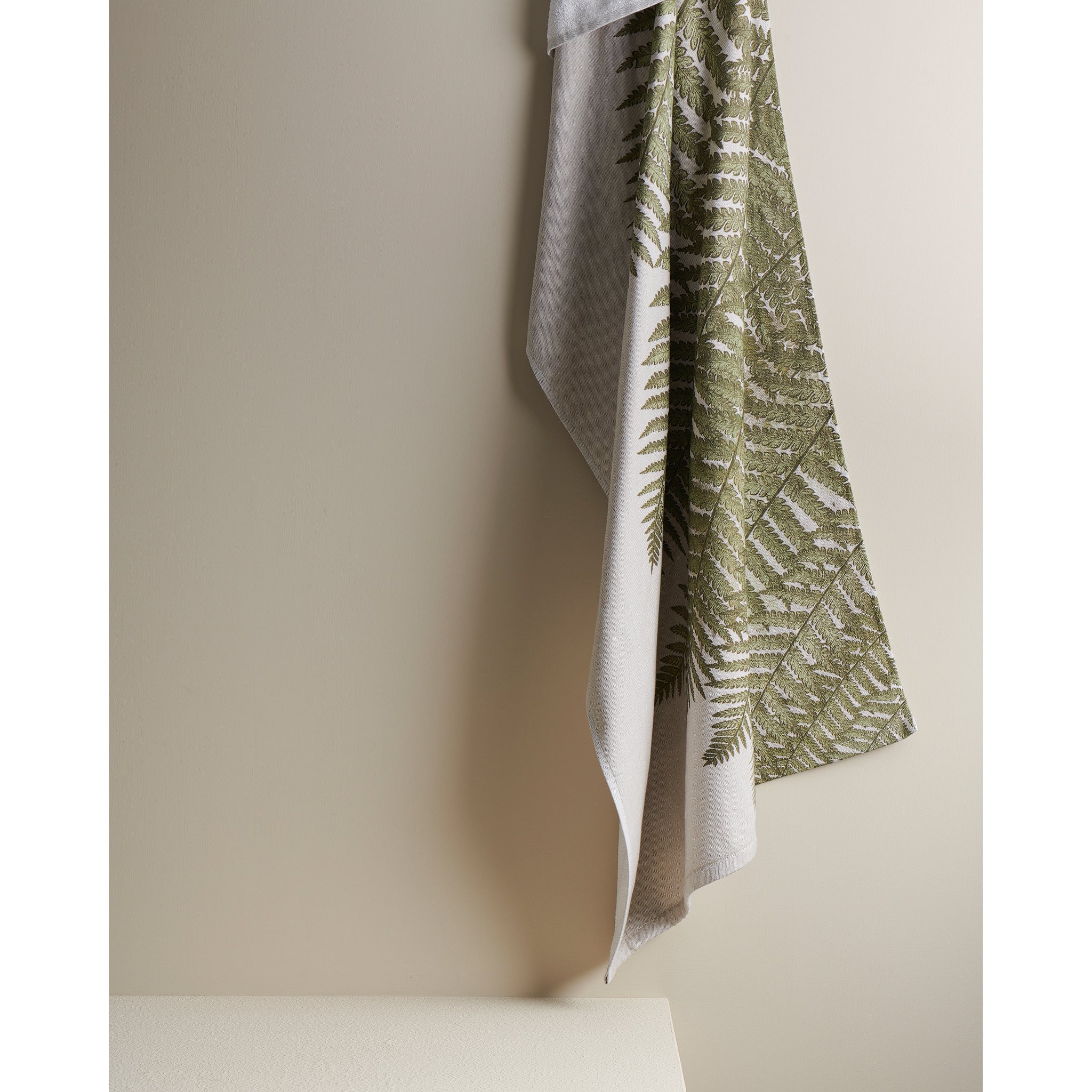Fern Print Cotton Bamboo Hammam Terry XL Bath Towel