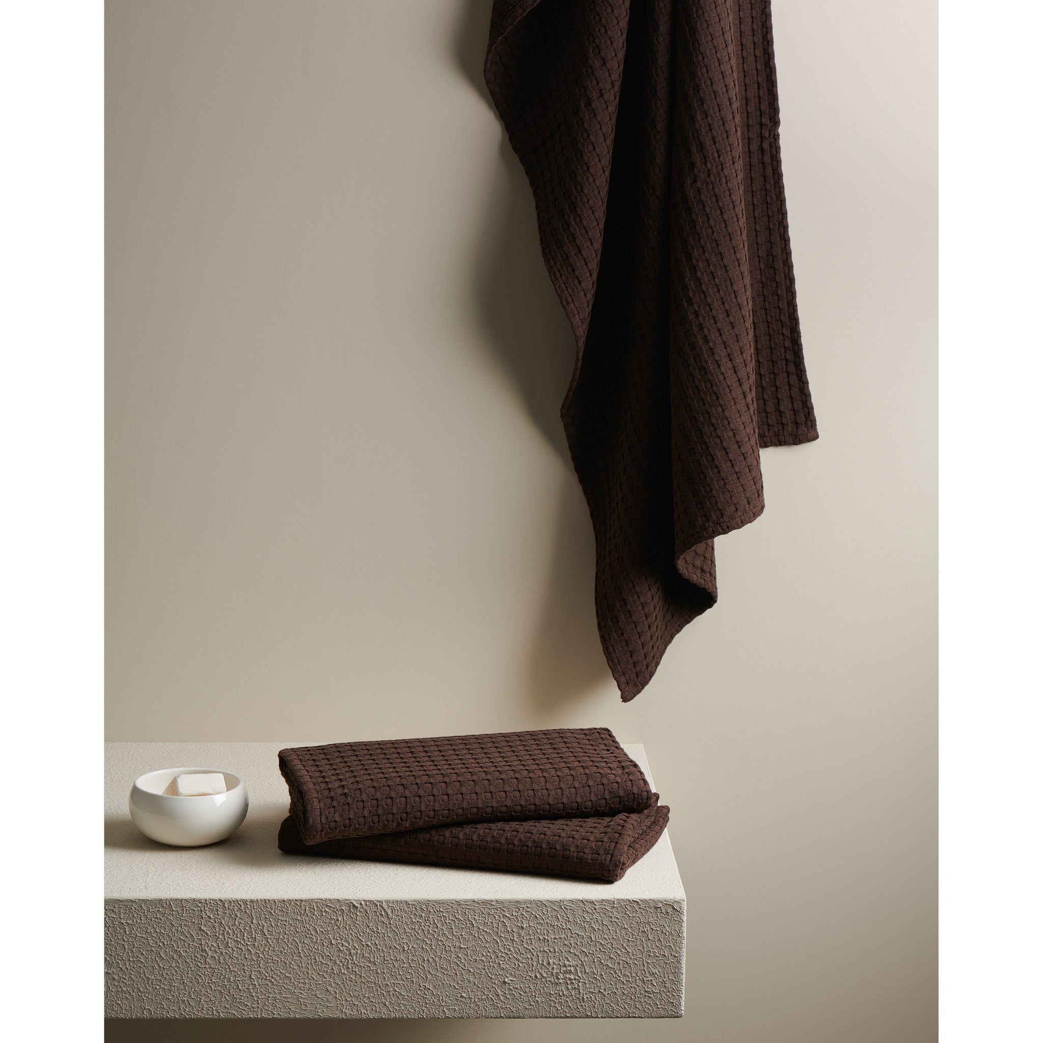Beehive Cotton Bamboo Waffle XL Bath Towel