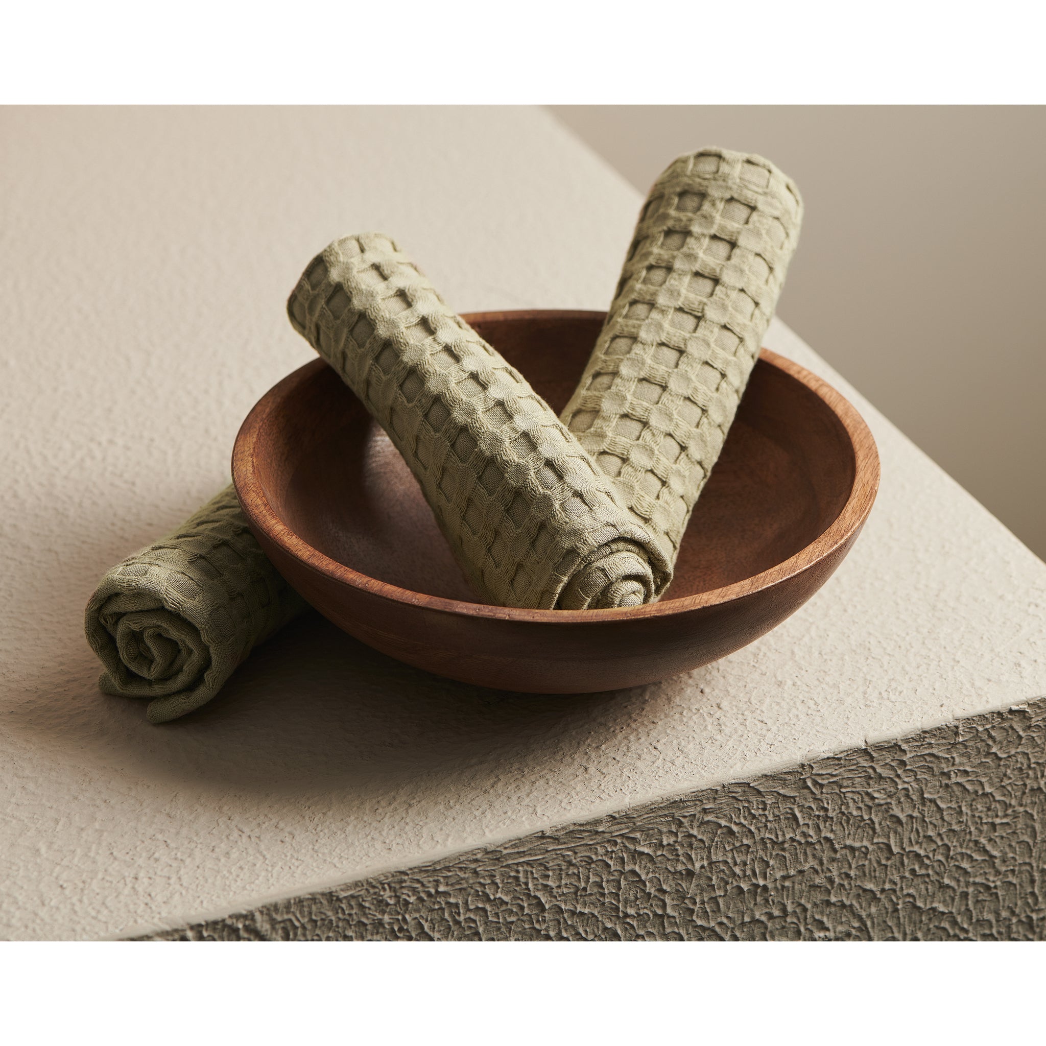Beehive Cotton Bamboo Waffle Towel