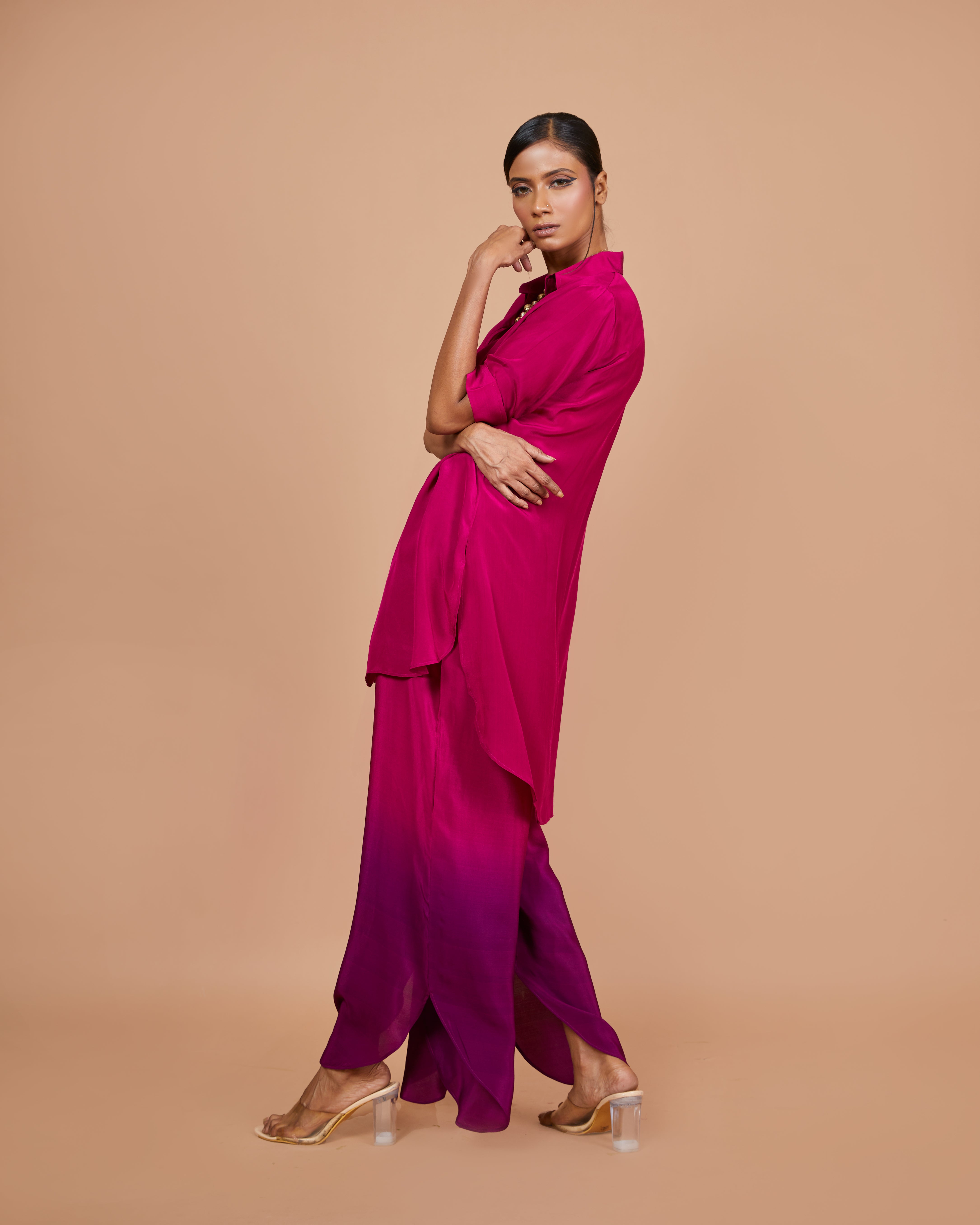 Sangria Crepe Co-Ord Set