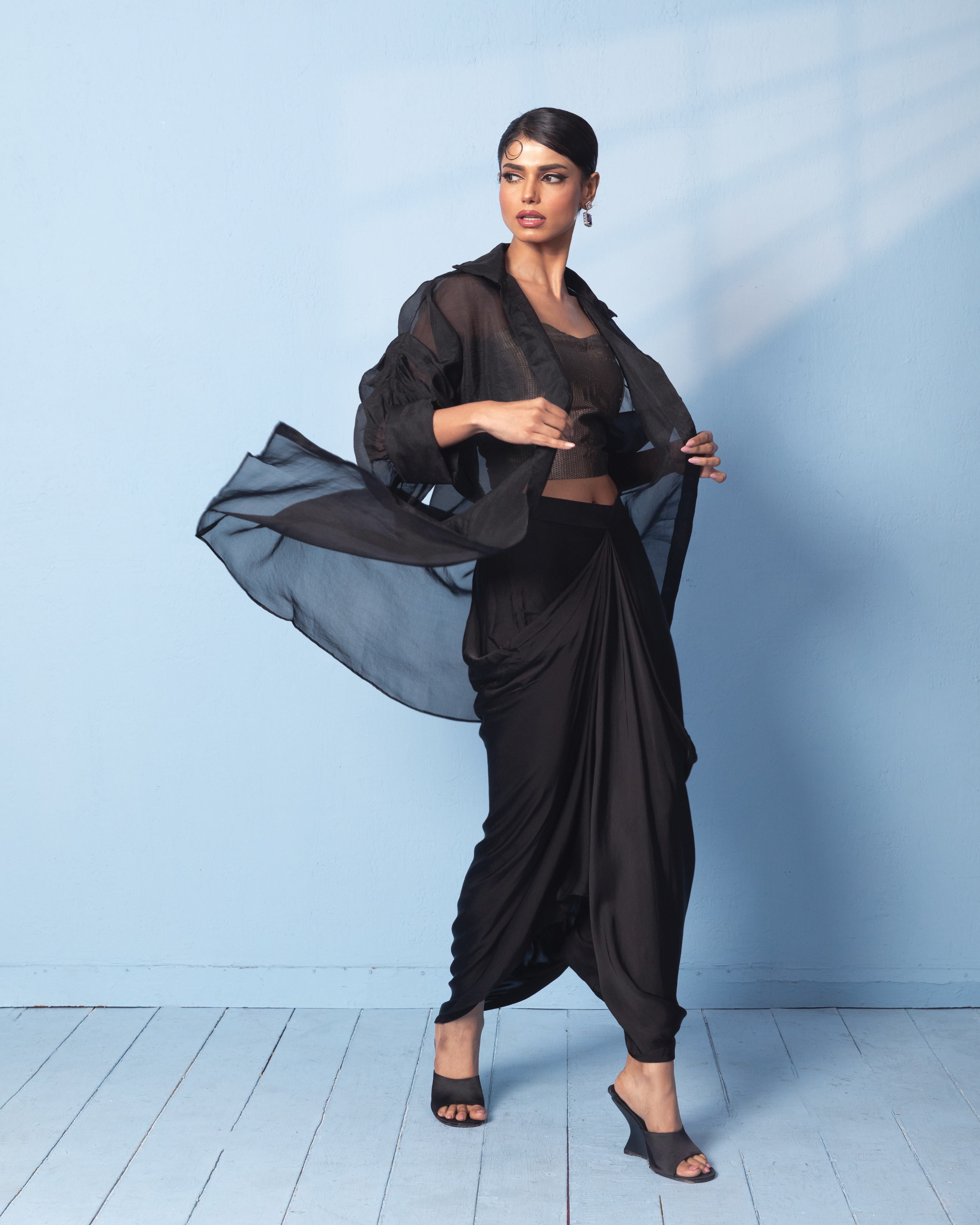 Pure Benarasi handwoven Indowestern set