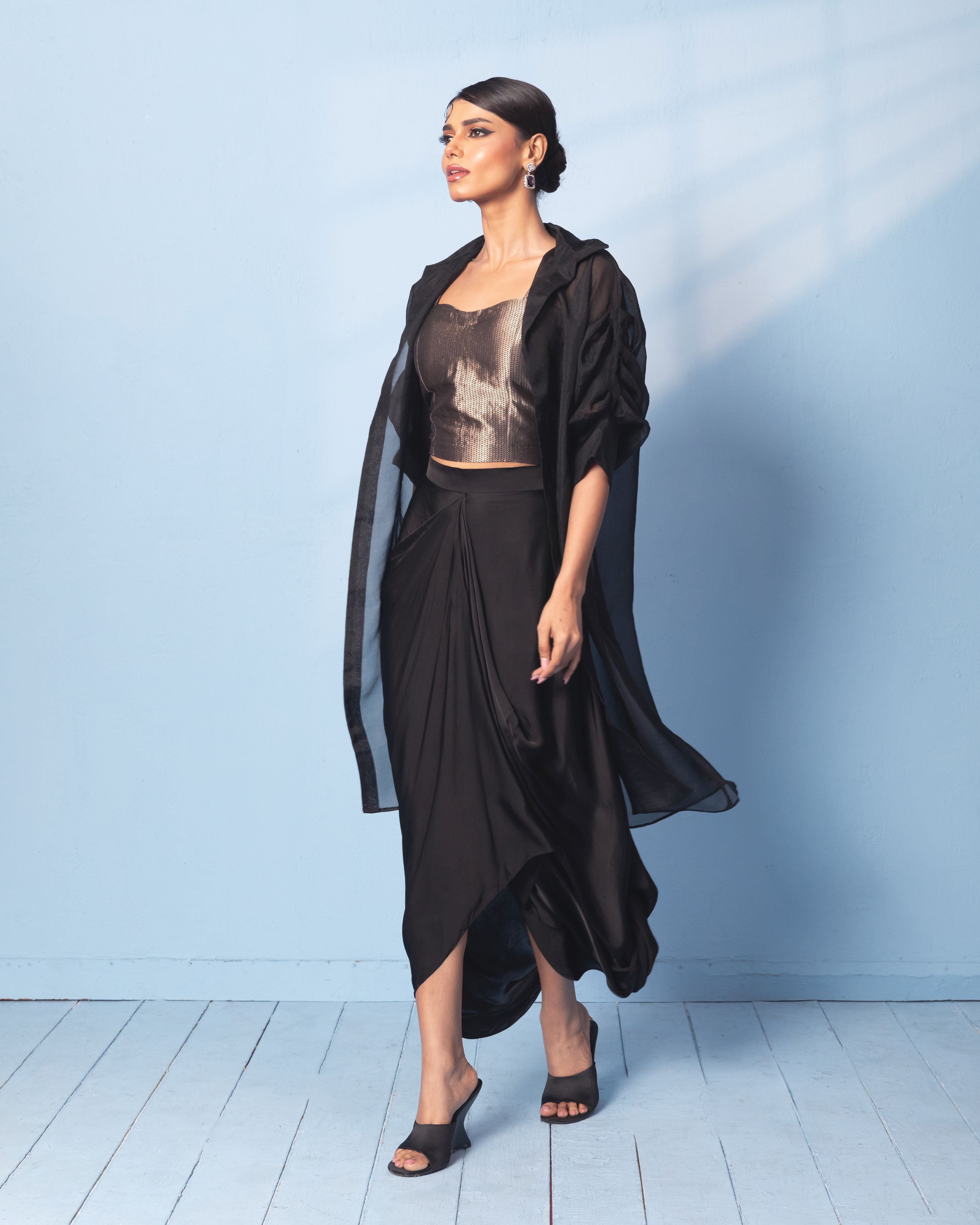 Pure Benarasi handwoven Indowestern set