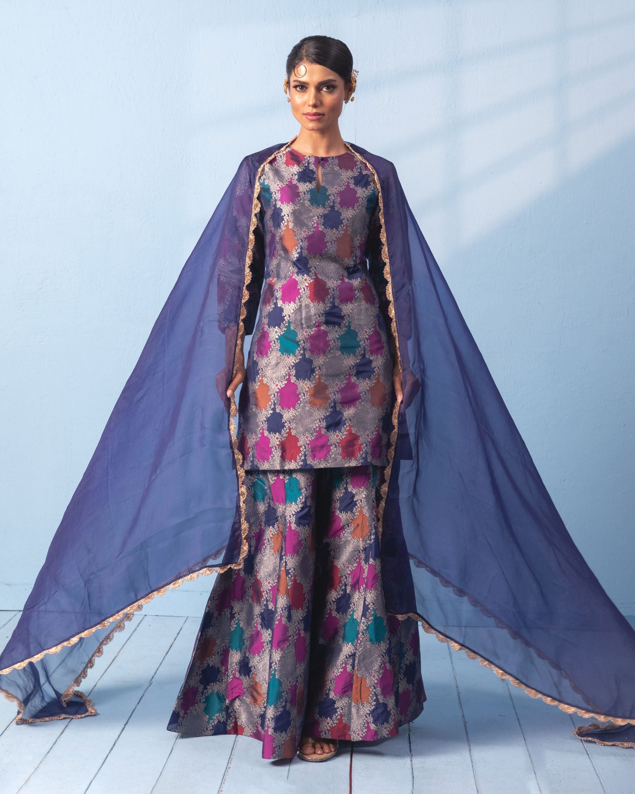 Benarasi silk sharara set