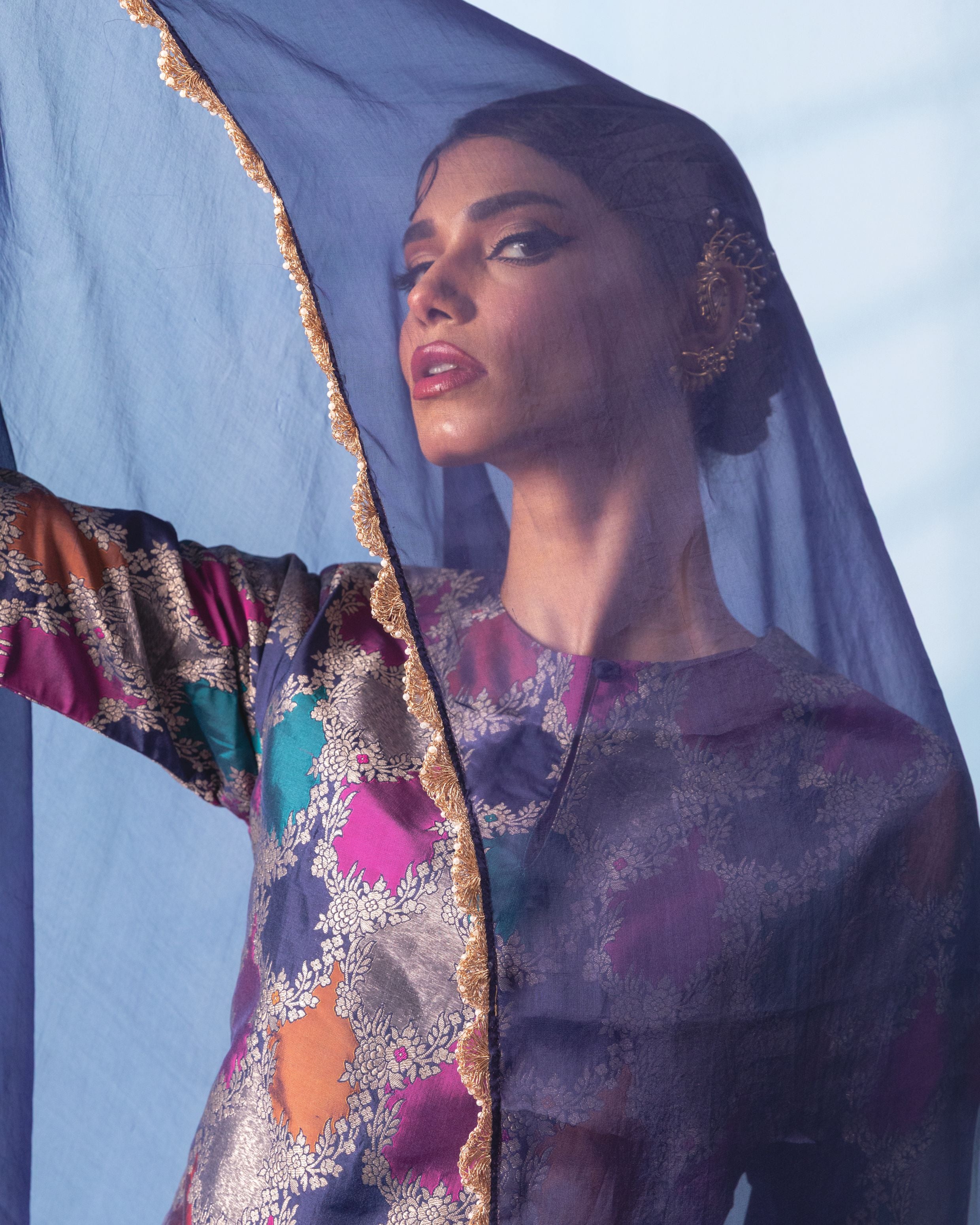 Benarasi silk sharara set