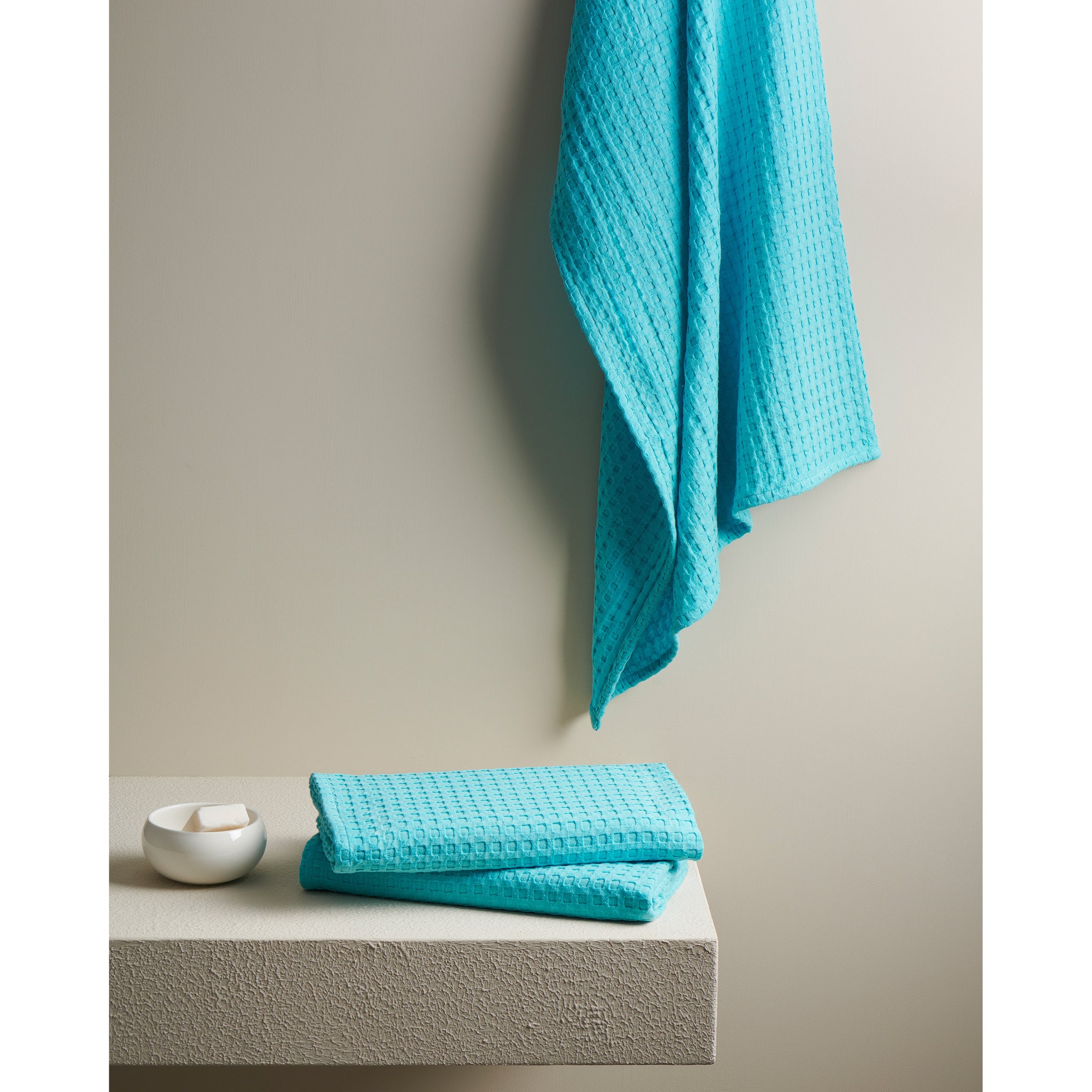 Pebble Cotton Waffle Towel