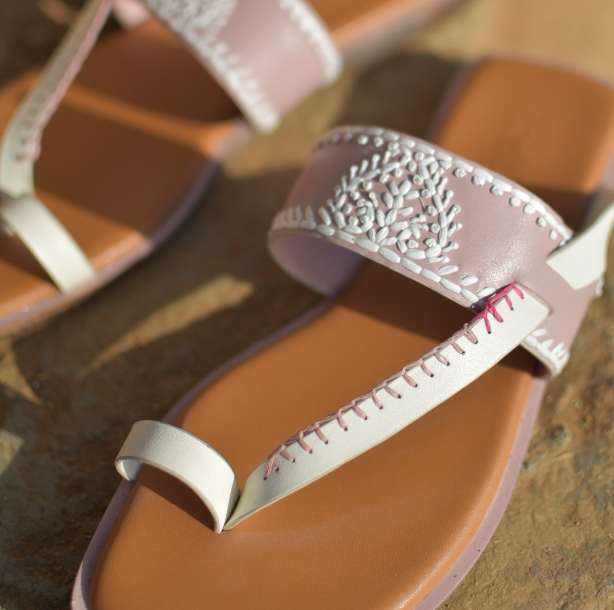 Pink Aangan Flats